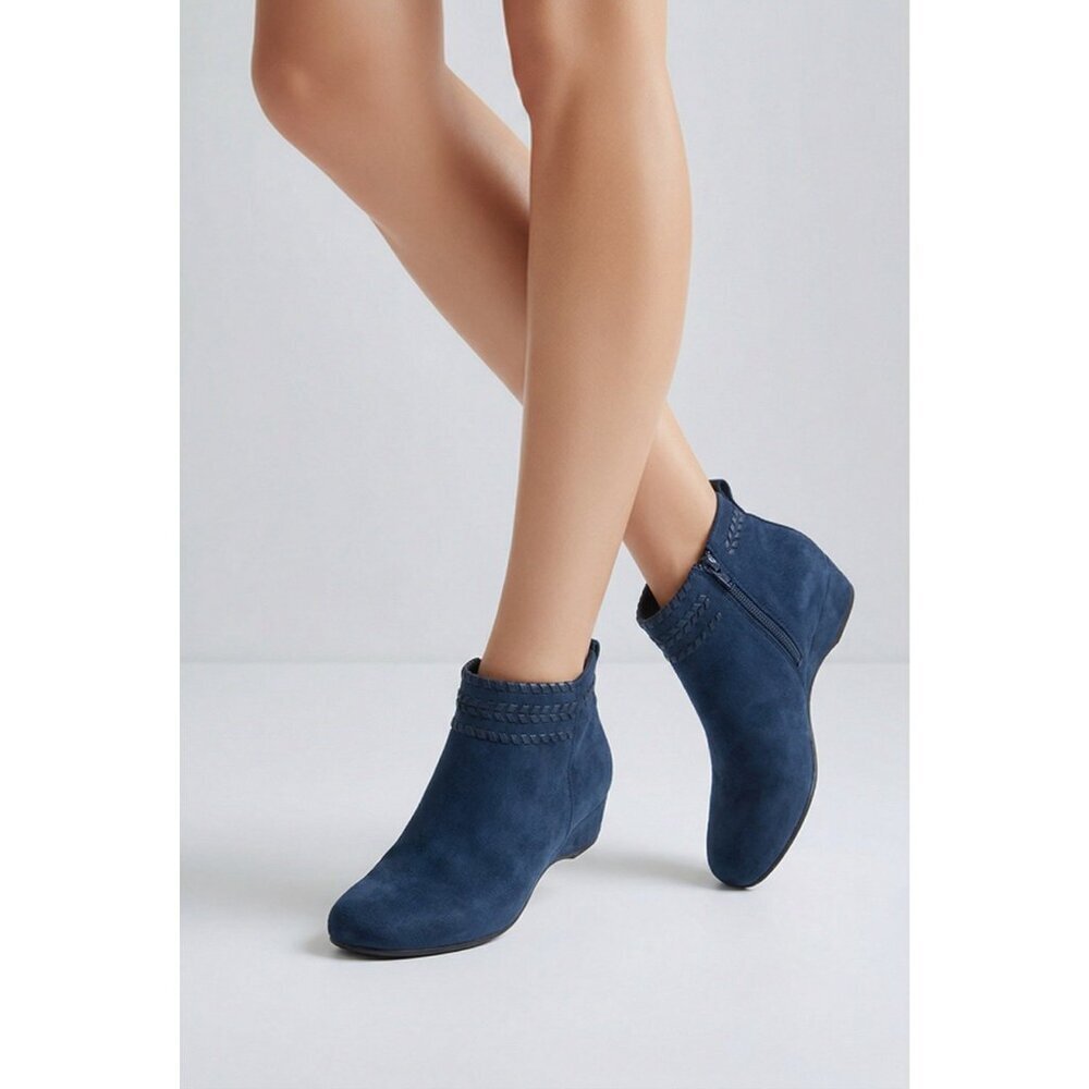 Comfortview The Farren Wide Bootie Dark Denim 7.5WW